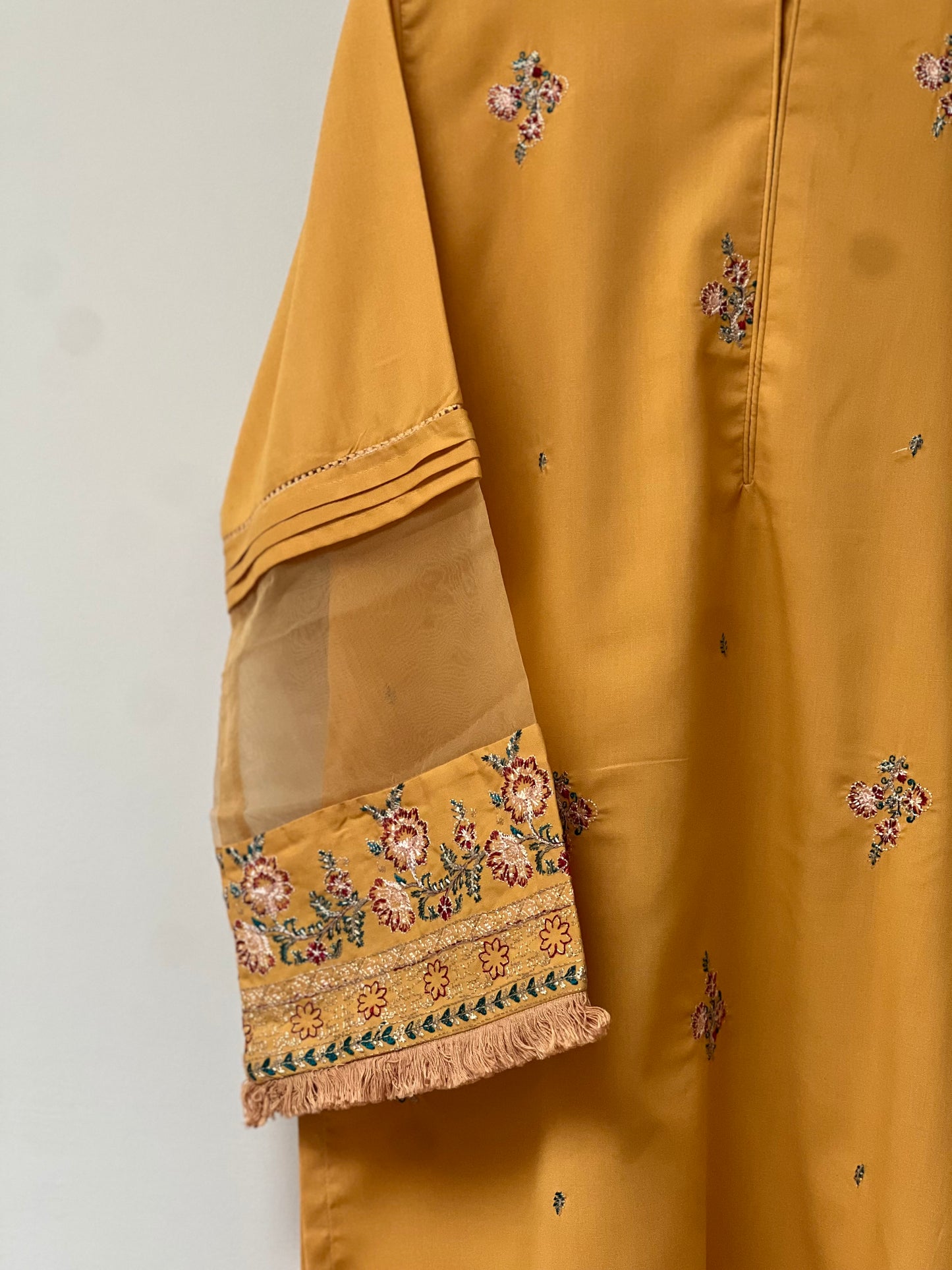 Mustard Embroided Co-ord Set